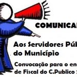 COMUNICADO AOS SERVIDORES PÚBLICOS DO MUNICÍPIO